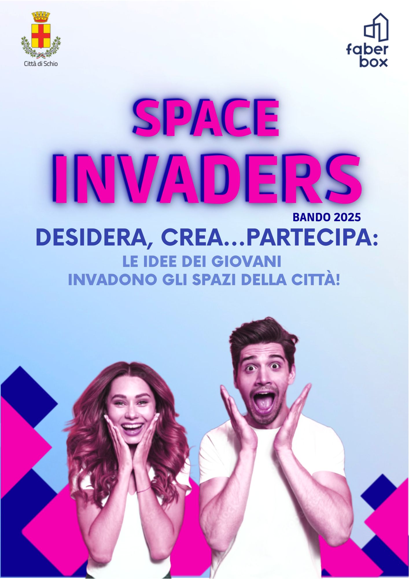 SPACE INVADERS 2025! Desidera, crea…partecipa: le idee dei giovani invadono gli spazi della città!